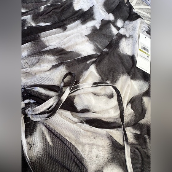 Calvin Klein Black Side Ruched Dress - Picture 3 of 5